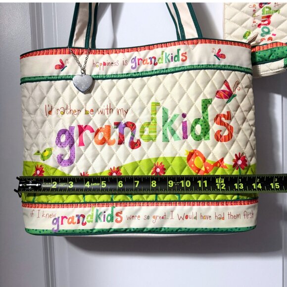 The Bradford Exchange - “Grandkids Rule” Tote Bag & Quilted Pouch Set - Picture 7 of 9